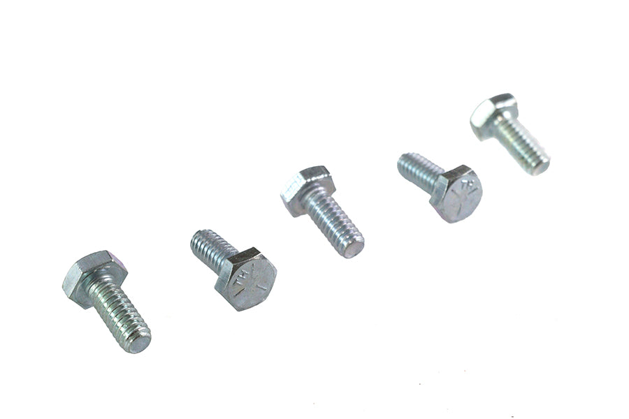 V-Twin Hex Cap Bolts Zinc 1/4 inch x 5/8 inch (Pack of 5)