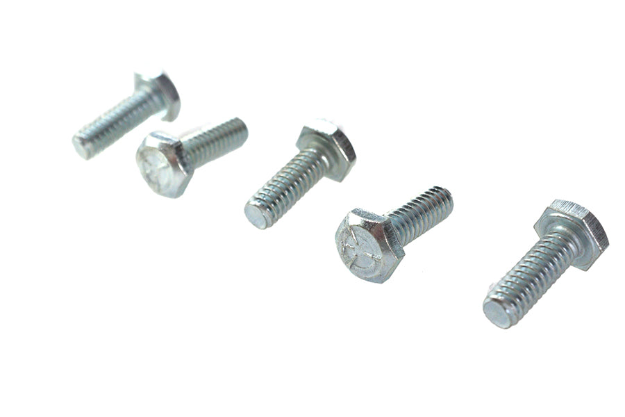 V-Twin Hex Cap Bolts Zinc 1/4 inch x 3/4 inch – Pack of 5