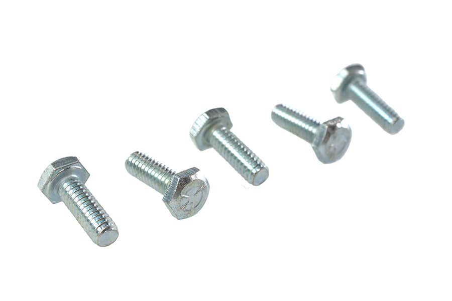 V-Twin Hex Cap Bolts Zinc 1/4 inch x 3/4 inch – Pack of 5