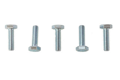 V-Twin Hex Cap Bolts Zinc 1/4 inch x 7/8 inch - Pack of 5