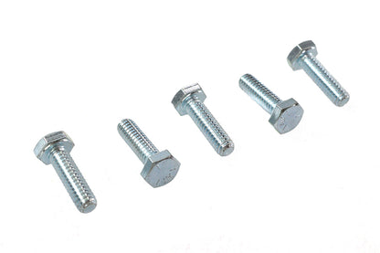 V-Twin Hex Cap Bolts Zinc 1/4 inch x 7/8 inch - Pack of 5