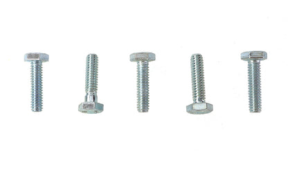 V-Twin Hex Cap Bolts Zinc 1/4 inch-20 x 1 inch – Pack of 5