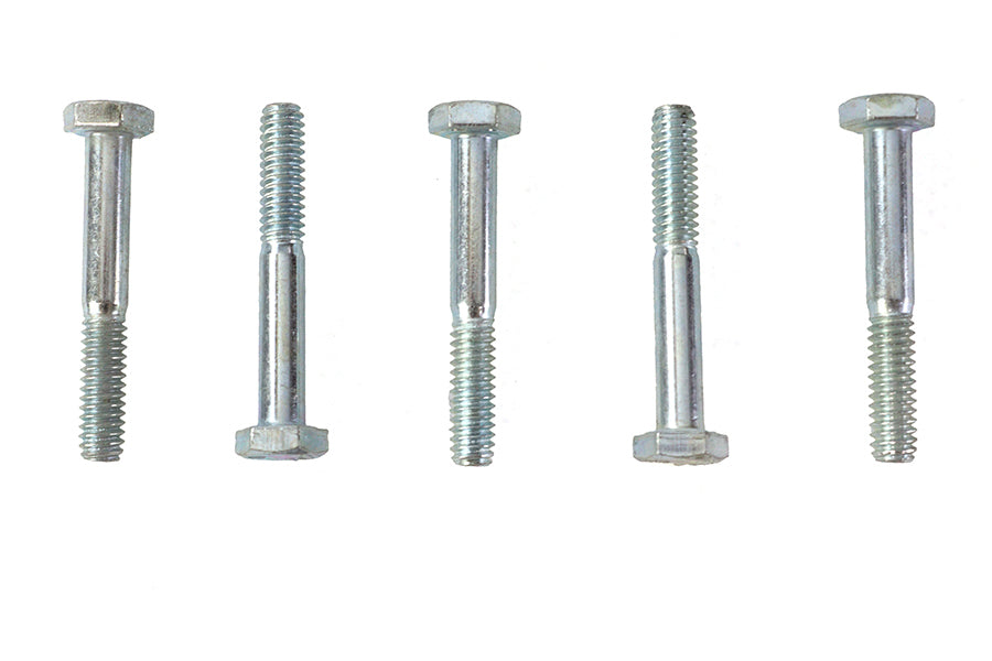 V-Twin Hex Cap Bolts Zinc 1/4 inch x 1-3/4 inch - Pack of 5