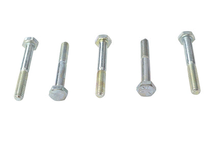 V-Twin Hex Cap Bolts Zinc 1/4 inch x 2 inch (Pack of 5)