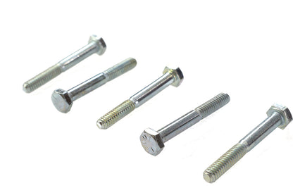 V-Twin Hex Cap Bolts Zinc 1/4 inch x 2 inch (Pack of 5)