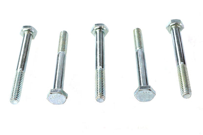 V-Twin Hex Cap Bolts Zinc 1/4 inch x 2-1/4 inch - Pack of 5