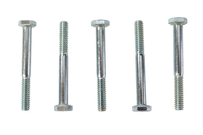V-Twin Hex Cap Bolts Zinc 1/4 inch x 2-1/4 inch - Pack of 5