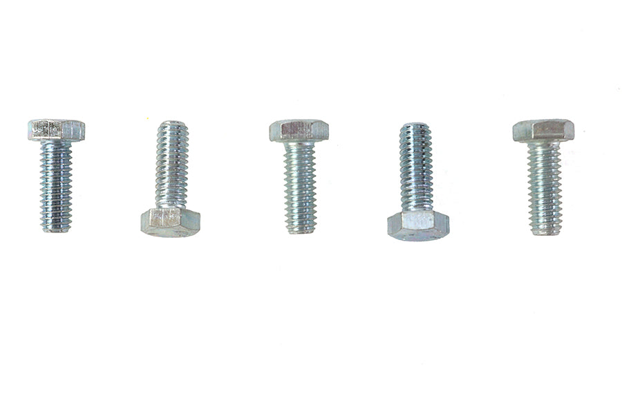 V-Twin Hex Cap Bolts Zinc 5/16 inch x 7/8 inch - Pack of 5