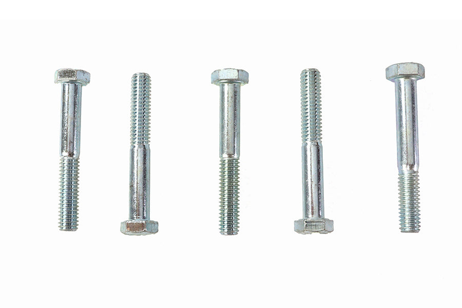 V-Twin Hex Cap Bolts Zinc 5/16 inch x 2-1/4 inch (Pack of 5)
