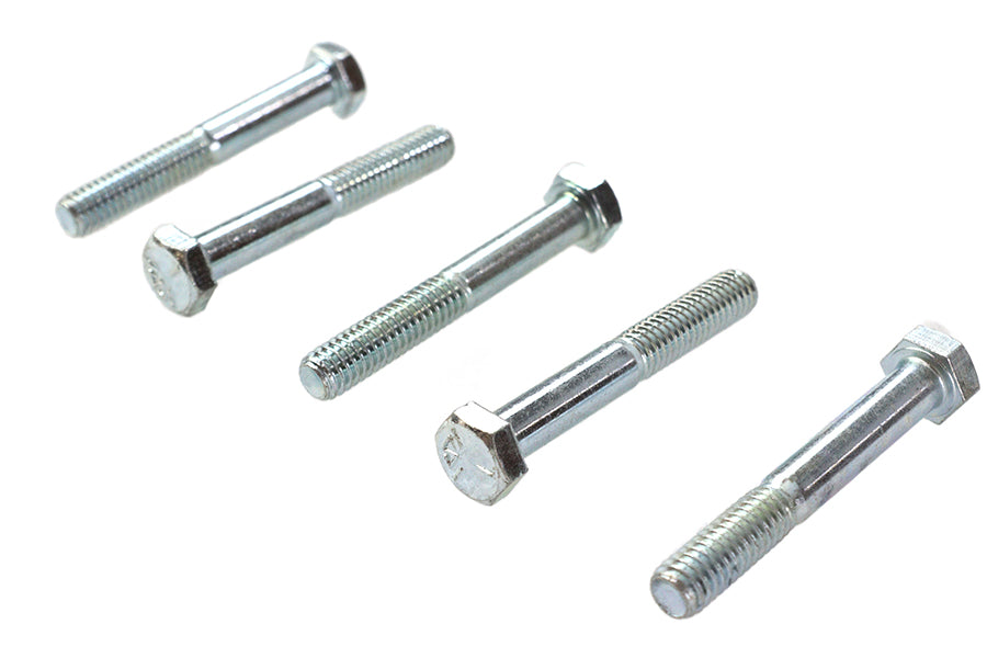 V-Twin Hex Cap Bolts Zinc 5/16 inch x 2-1/4 inch (Pack of 5)
