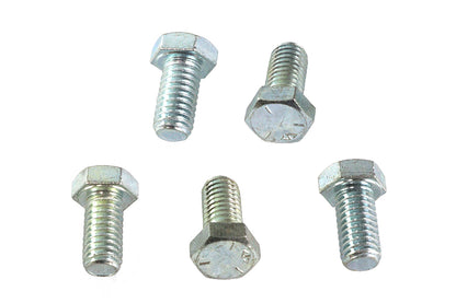 V-Twin Hex Cap Bolts Zinc 3/8 inch x 3/4 inch — Pack of 5