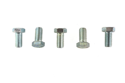 V-Twin Hex Cap Bolts Zinc 3/8 inch x 3/4 inch — Pack of 5