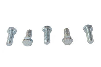 V-Twin Zinc Hex Cap Bolts - 3/8 inch x 1 inch, Pack of 5