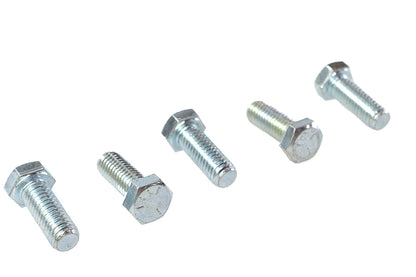 V-Twin Zinc Hex Cap Bolts - 3/8 inch x 1 inch, Pack of 5