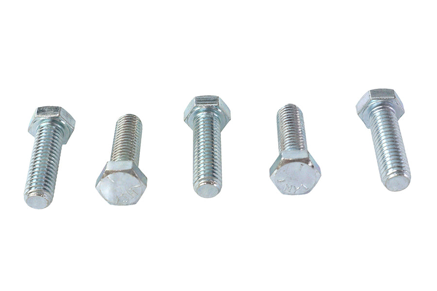 V-Twin Hex Cap Bolts Zinc 3/8 inch x 1-1/4 inch - Pack of 5