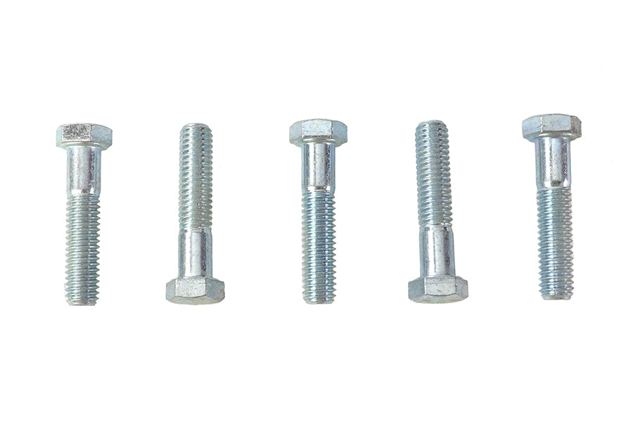 V-Twin Hex Cap Bolts Zinc 3/8 inch x 1-3/4 inch (Pack of 5)