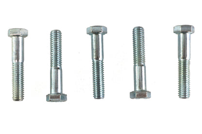 V-Twin Hex Cap Bolts Zinc 3/8 inch x 2 inch Pack of 5