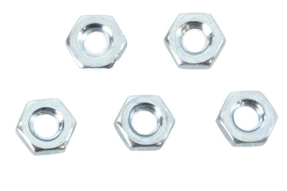 V-Twin Zinc Plated 1/4 Inch-20 Hex Jam Nuts (Pack of 5)