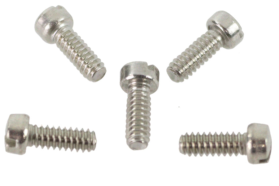 V-Twin Fillister Head Screws 6-32 x 3/8 inch Zinc - Pack of 5