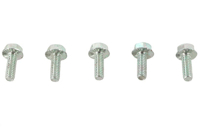 V-Twin Zinc Hex Flange Screws 1/4 inch-20 x 3/4 inch (Pack of 5)