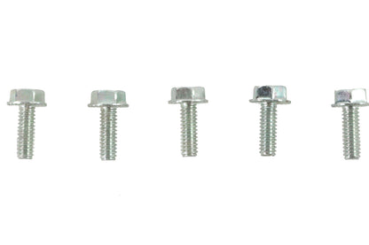 V-Twin Zinc Hex Flange Screws 1/4 inch-20 x 3/4 inch (Pack of 5)