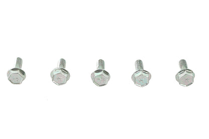 V-Twin Zinc Hex Flange Screws 1/4 inch-20 x 3/4 inch (Pack of 5)
