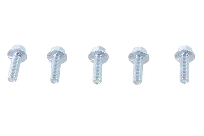 V-Twin Zinc Hex Flange Screws 1/4 inch-20 x 7/8 inch – Pack of 5