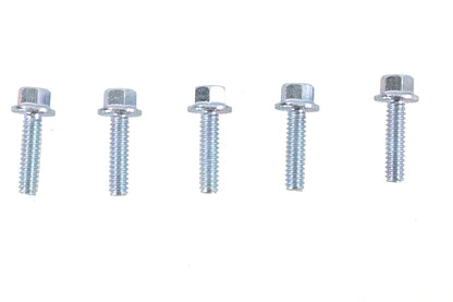 V-Twin Zinc Hex Flange Screws 1/4 inch-20 x 7/8 inch – Pack of 5