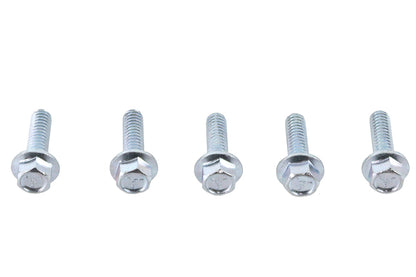 V-Twin Zinc Hex Flange Screws 1/4 inch-20 x 7/8 inch – Pack of 5