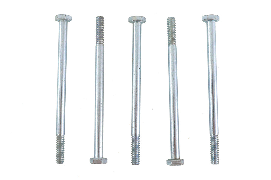 V-Twin Zinc Hex Cap Bolts 1/4 inch-20 x 4 inch (Pack of 5)