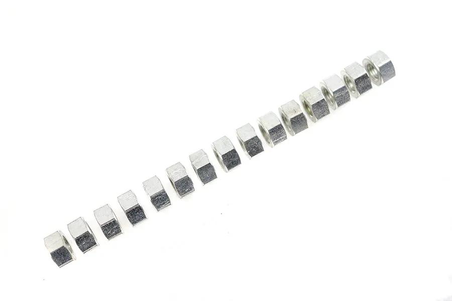 Colony 5/16 inch-24 Motor Case Stud Nut Set in Cadmium for Harley Davidson EL Models by Colony