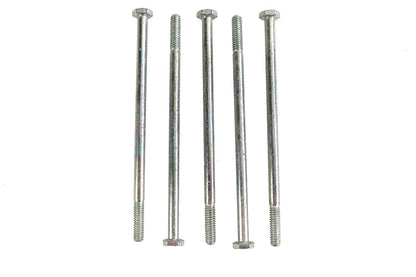 V-Twin Zinc Hex Cap Bolts 1/4 inch-20 x 5-1/4 inch - Pack of 5