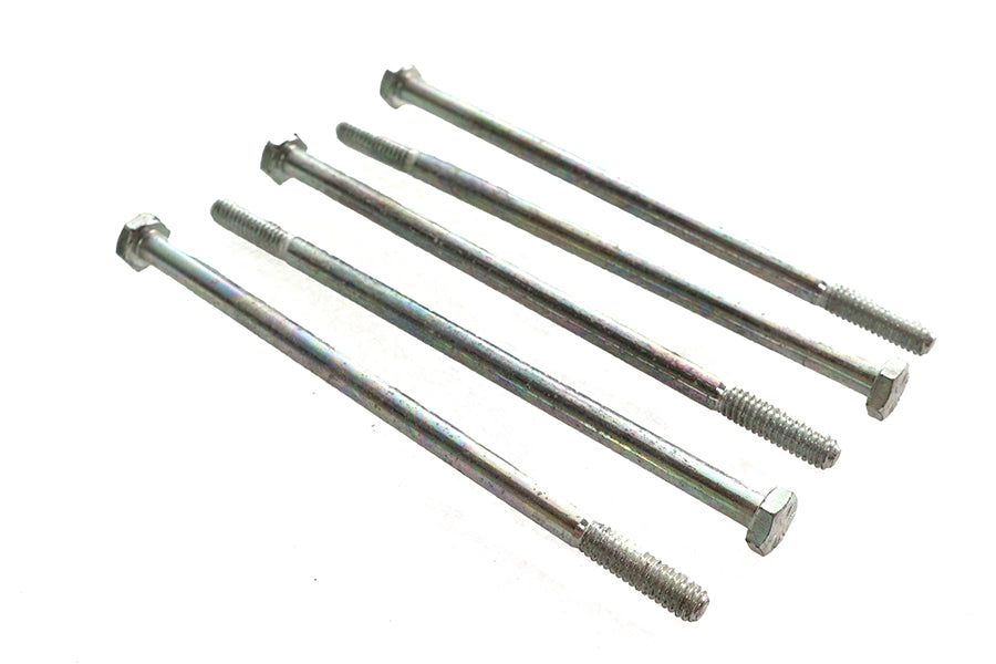 V-Twin Zinc Hex Cap Bolts 1/4 inch-20 x 5-1/4 inch - Pack of 5