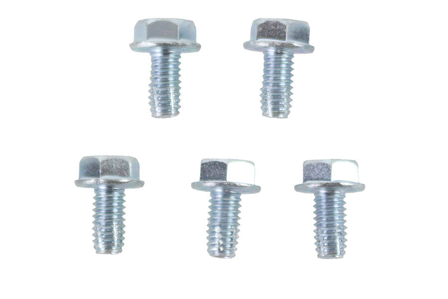 V-Twin Hex Flange Screws 5/16 inch-18 x 5/8 inch Zinc Pack of 5