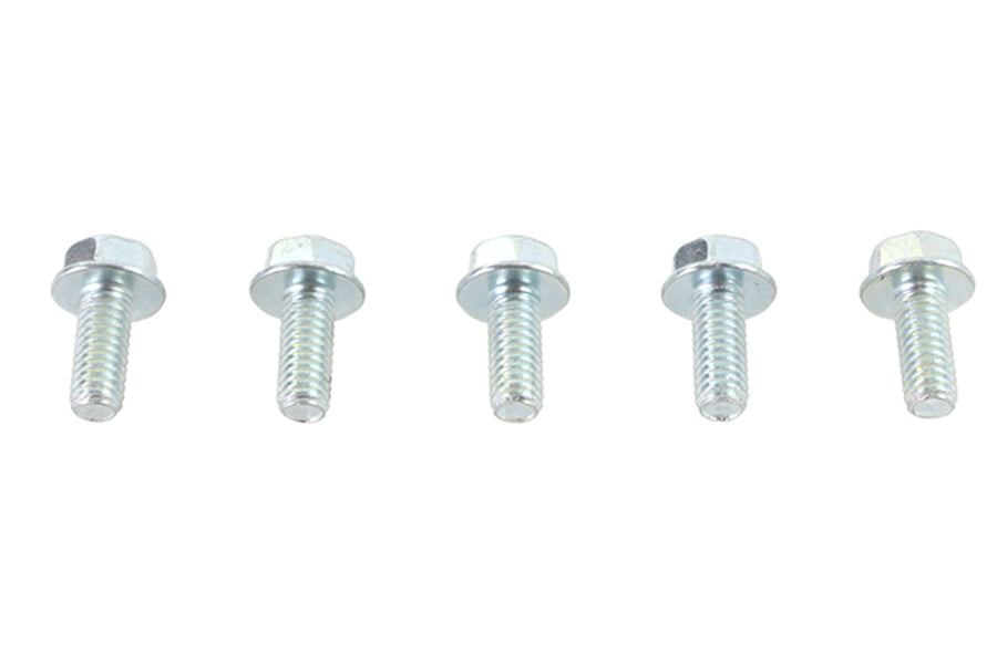 V-Twin Zinc Hex Flange Screws 5/16 inch-18 x 5/8 inch (Pack of 5)