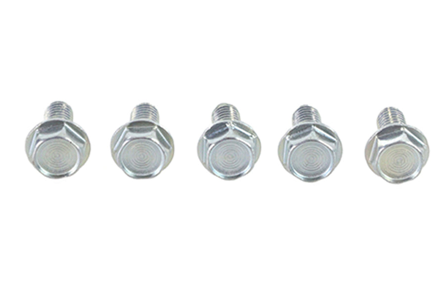 V-Twin Zinc Hex Flange Screws 5/16 inch-18 x 5/8 inch (Pack of 5)