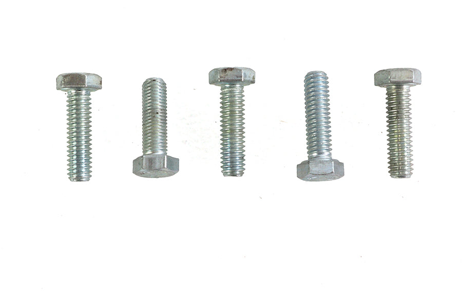 V-Twin Zinc Hex Cap Bolts 5/16 inch-18 x 1-1/8 inch (Pack of 5)