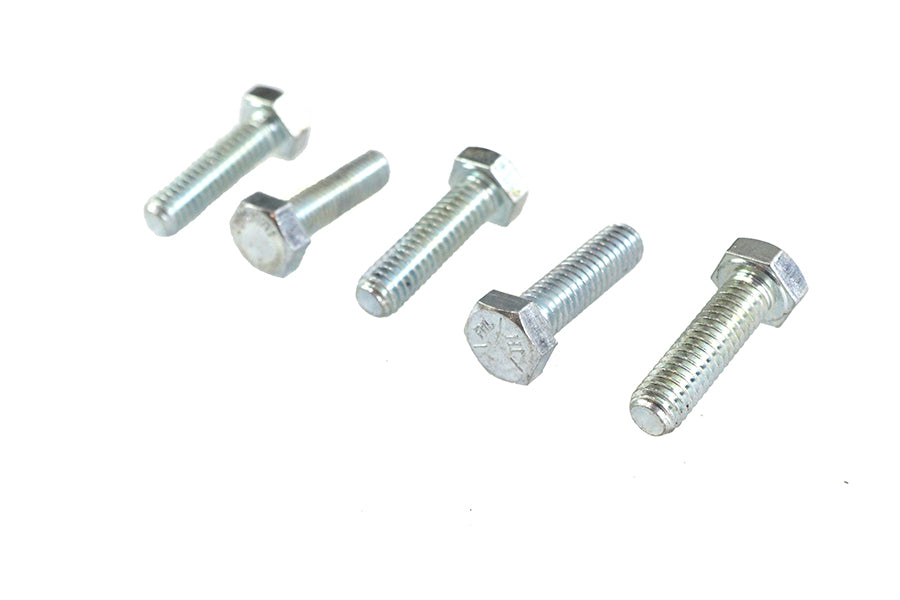 V-Twin Zinc Hex Cap Bolts 5/16 inch-18 x 1-1/8 inch (Pack of 5)