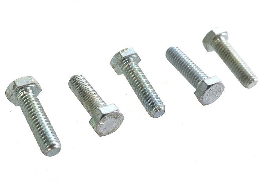 V-Twin Zinc Hex Cap Bolts 5/16 inch-18 x 1-1/8 inch (Pack of 5)
