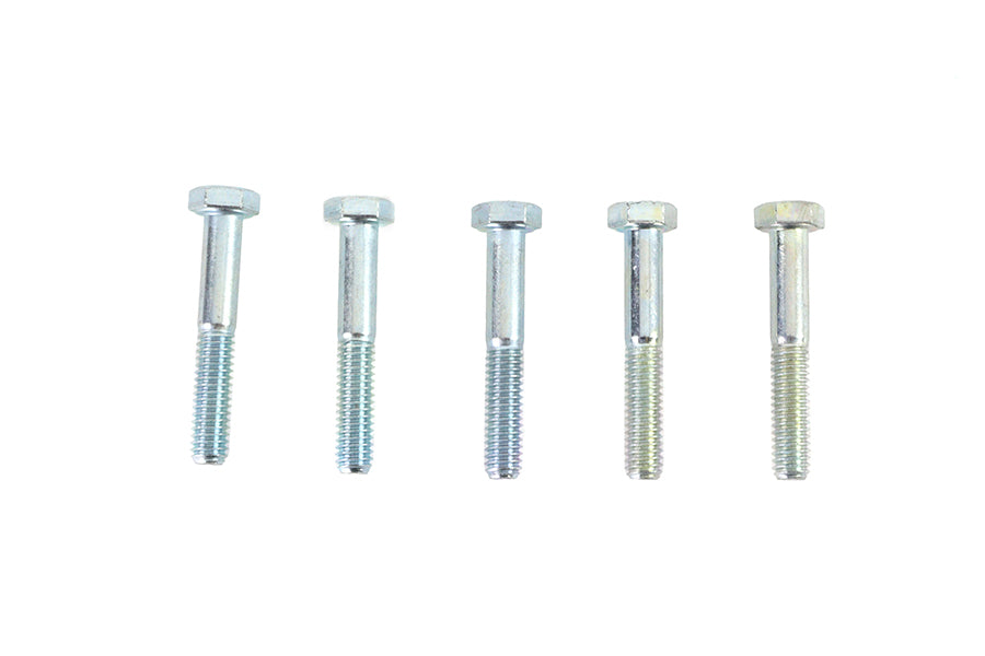 V-Twin Zinc Hex Cap Bolts 5/16 inch-18 x 2 inch, Pack of 5
