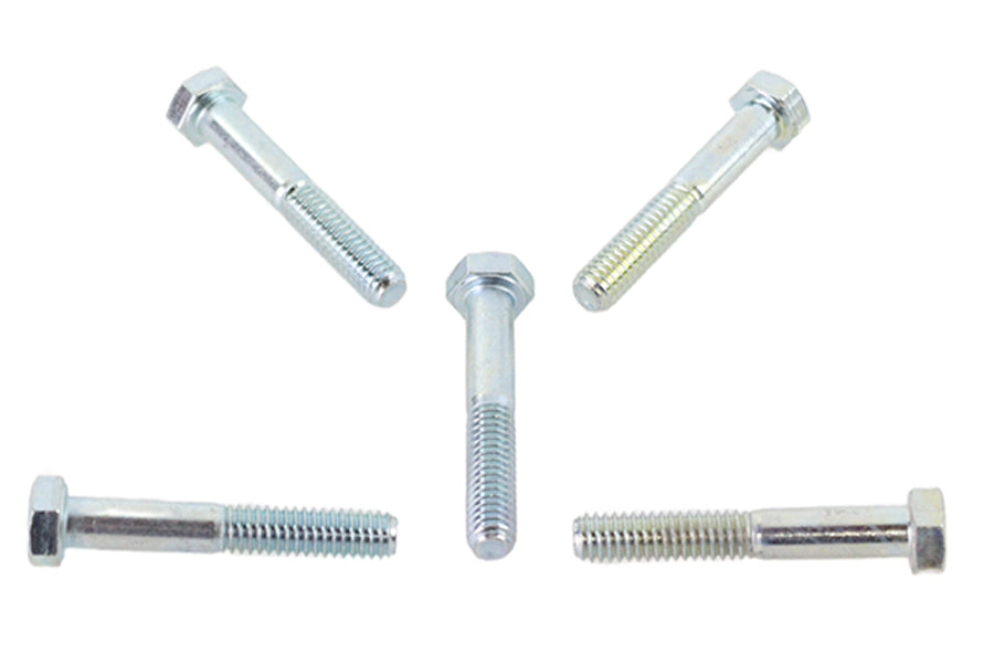 V-Twin Zinc Hex Cap Bolts 5/16 inch-18 x 2 inch, Pack of 5