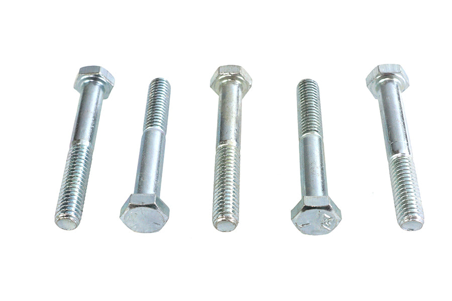 V-Twin Zinc Hex Cap Bolts 5/16 inch x 2-1/4 inch (Pack of 5)