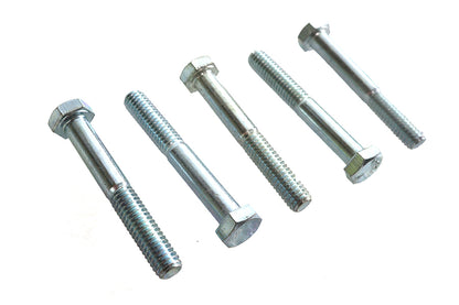 V-Twin Zinc Hex Cap Bolts 5/16 inch x 2-1/4 inch (Pack of 5)