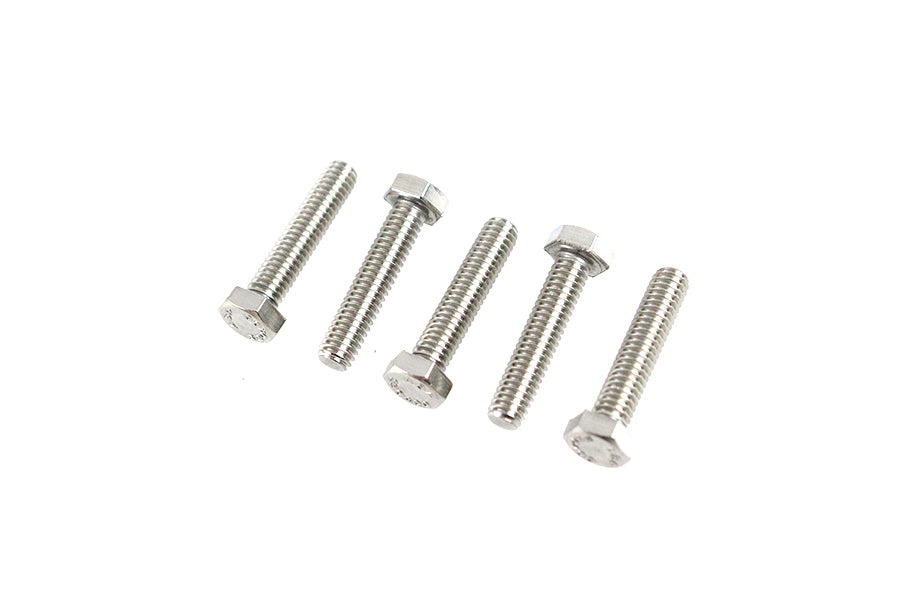 V-Twin Zinc Hex Cap Bolts 5/16 inch x 2-1/2 inch (Pack of 5)