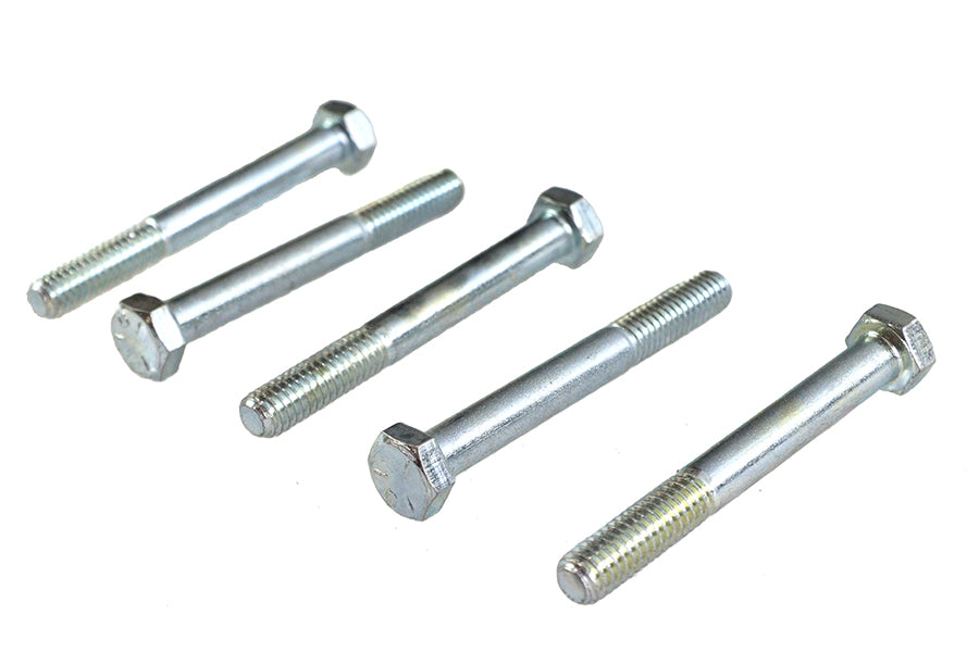 V-Twin Zinc Hex Cap Bolts 5/16 inch-18 x 2-3/4 inch - Pack of 5