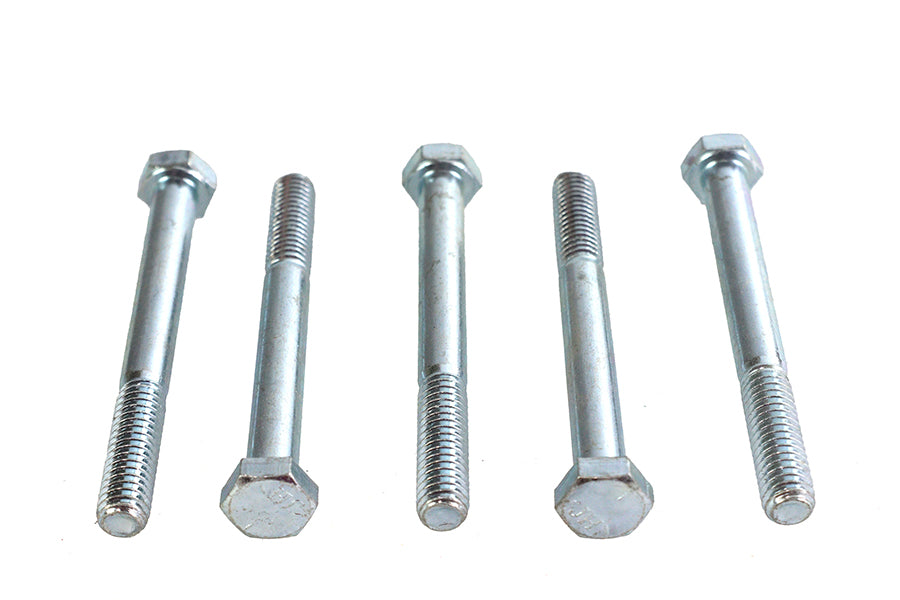 V-Twin Zinc Hex Cap Bolts 5/16 inch-18 x 3 inch (Pack of 5)