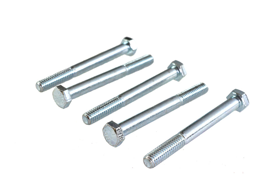 V-Twin Zinc Hex Cap Bolts 5/16 inch-18 x 3 inch (Pack of 5)