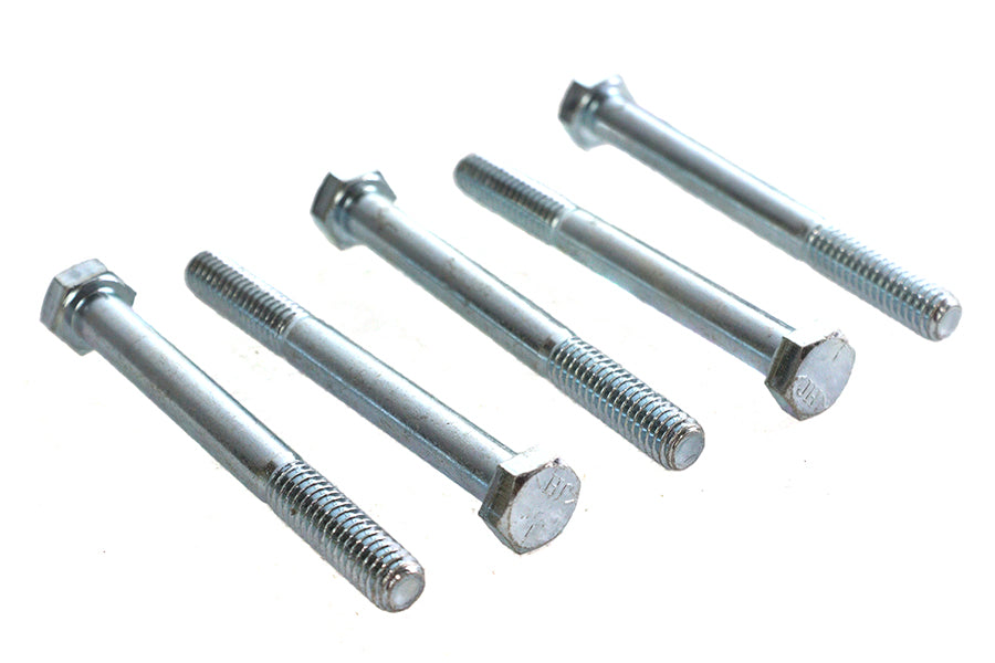 V-Twin Zinc Hex Cap Bolts 5/16 inch-18 x 3 inch (Pack of 5)
