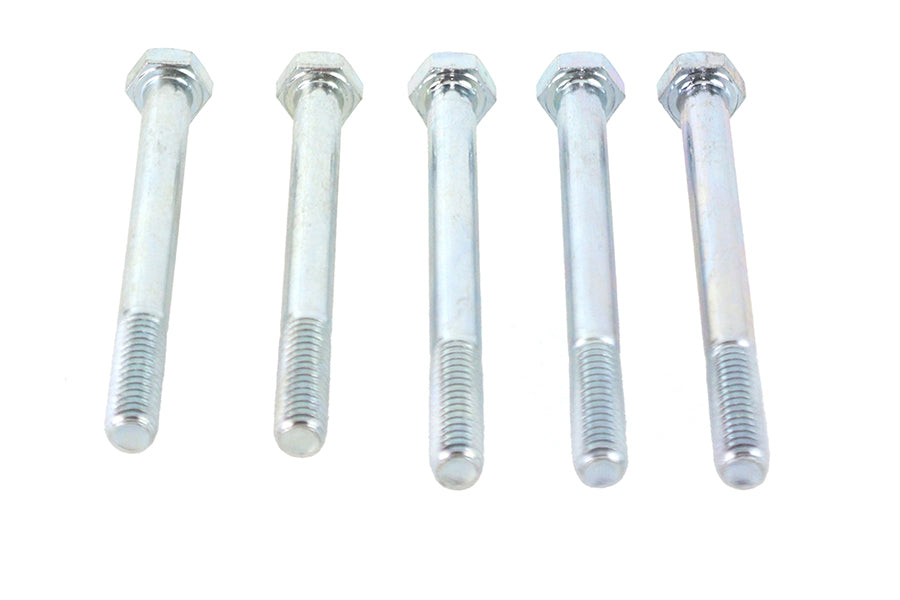 V-Twin Zinc Hex Cap Bolts 5/16 inch-18 x 3-1/4 inch – Pack of 5