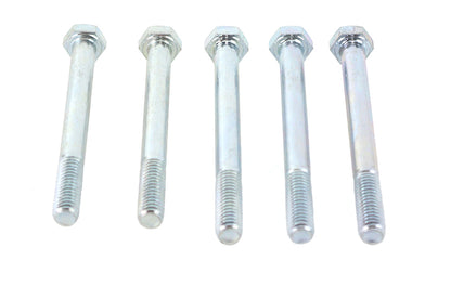 V-Twin Zinc Hex Cap Bolts 5/16 inch-18 x 3-1/4 inch – Pack of 5